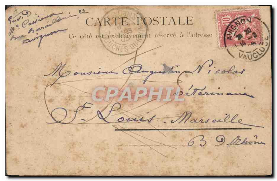 Jüdische Mädchen — Photo Garrigues Tunis — Nr. 100 — Rückseite
