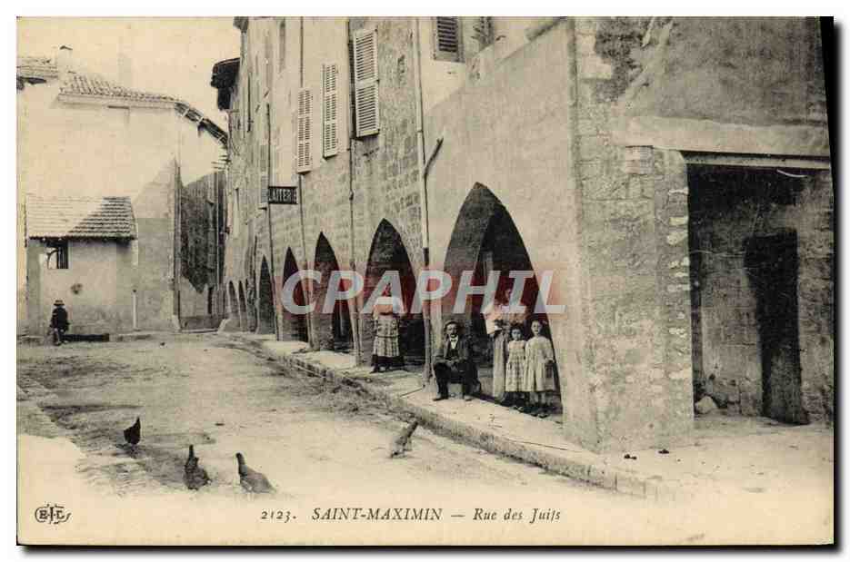 CPA Judaica Juif Saint Maximin Rue des Juifs Enfants