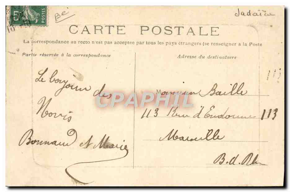 CPA Judaica Juif Saint Maximin La juiverie  — Rückseite