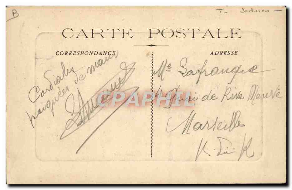 CPA Judaica Juif Saint Maximin Quartier de la juiverie  — Rückseite
