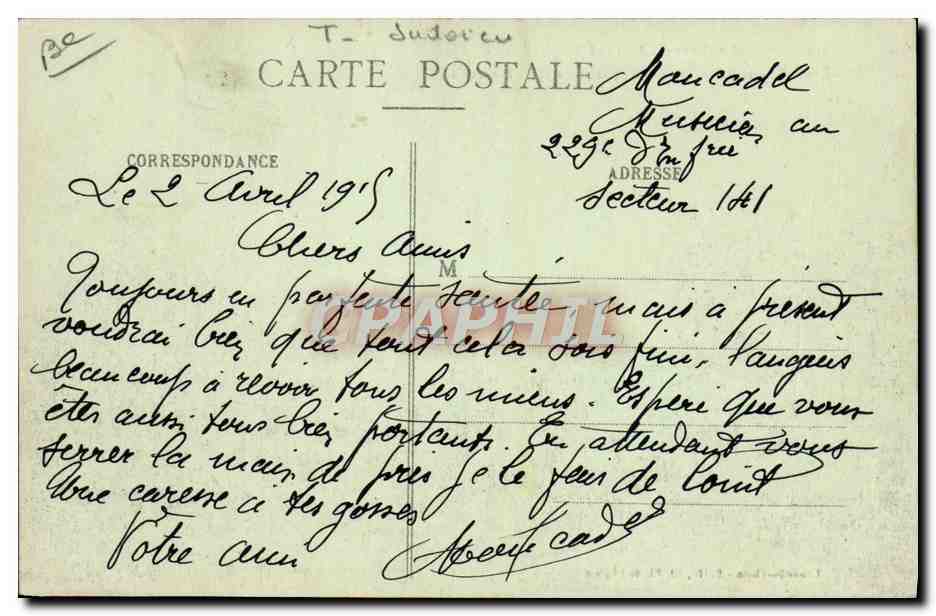 CPA Judaica Juif Luneville Rue Castara et synagogue apres l'incendie Militaria — Rückseite