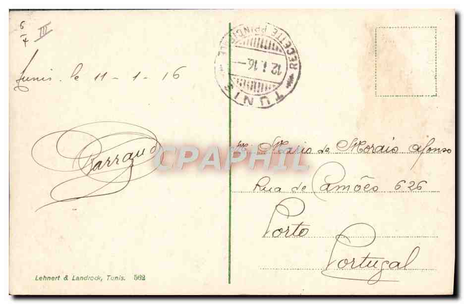 Tunis. Femmes juives. — Lehner & Landrock, n° 562 — Rückseite