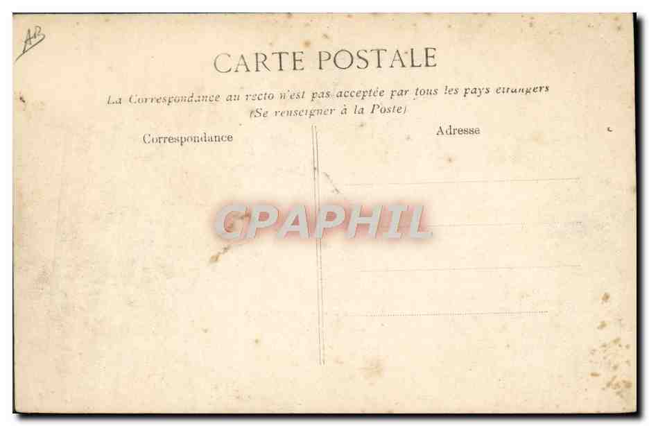 Inundación del Sena — 29 de enero de 1910 — Transporte de pacientes del Hospital Boucicaut — Reverso