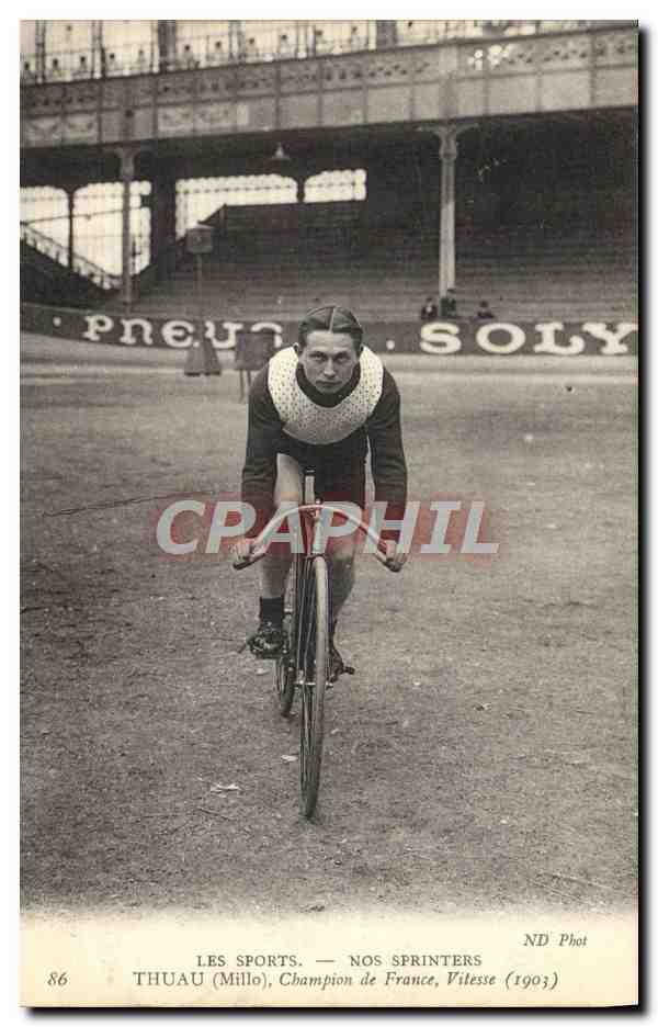 Thuaud (Millo), Champion de France de Vitesse 1903 — ND Phot