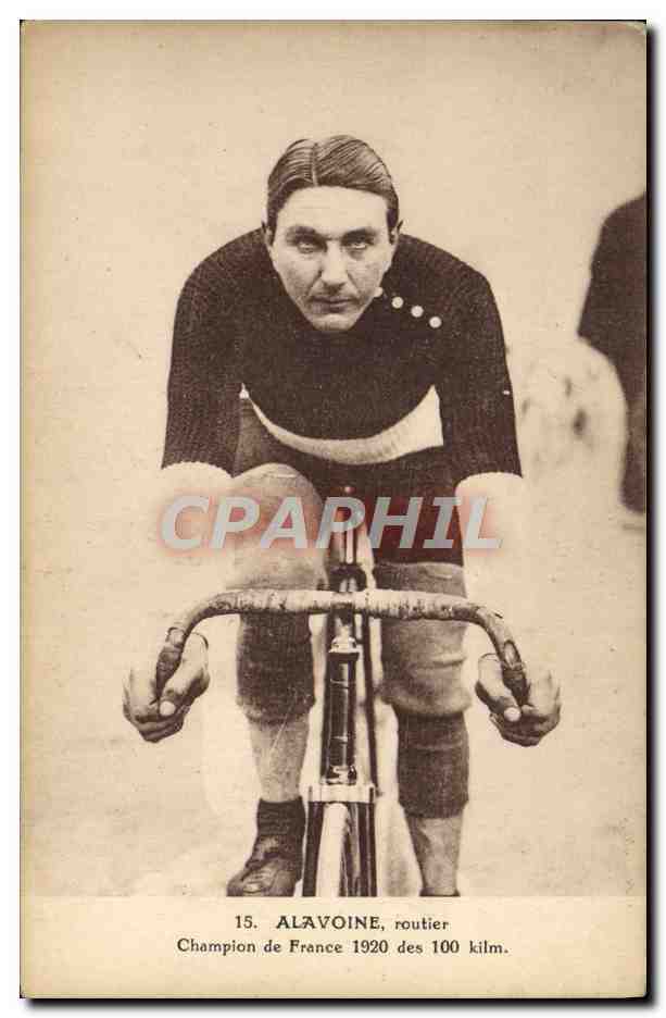 Alavoine, routier — Champion de France 1920 des 100 kilomètres — E. Beaurain, n°15