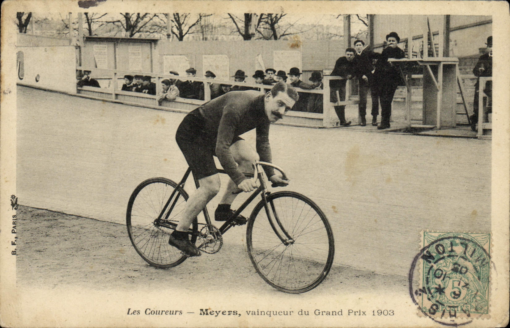 Die Rennfahrer — Meyers, Sieger des Grand Prix 1903 — B.F. Paris