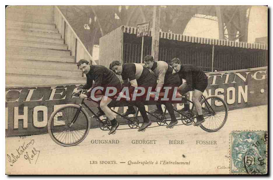 Les Sports — Quadruplette à l'Entraînement — Guignard, Georget, Bière, Fossier