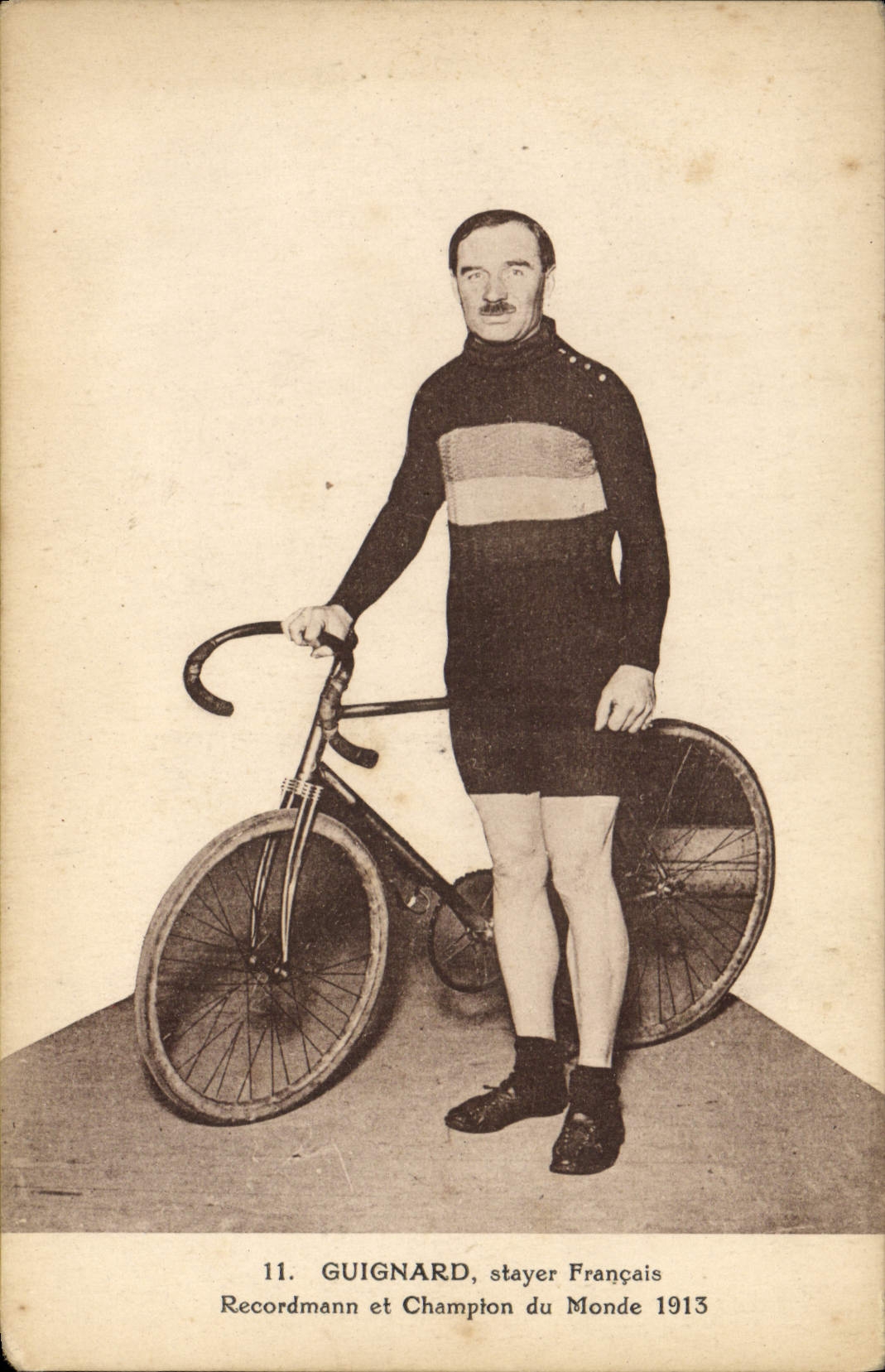 Guignard, cycliste français — Recordman et Champion du Monde 1913 — E. Baudin éd.