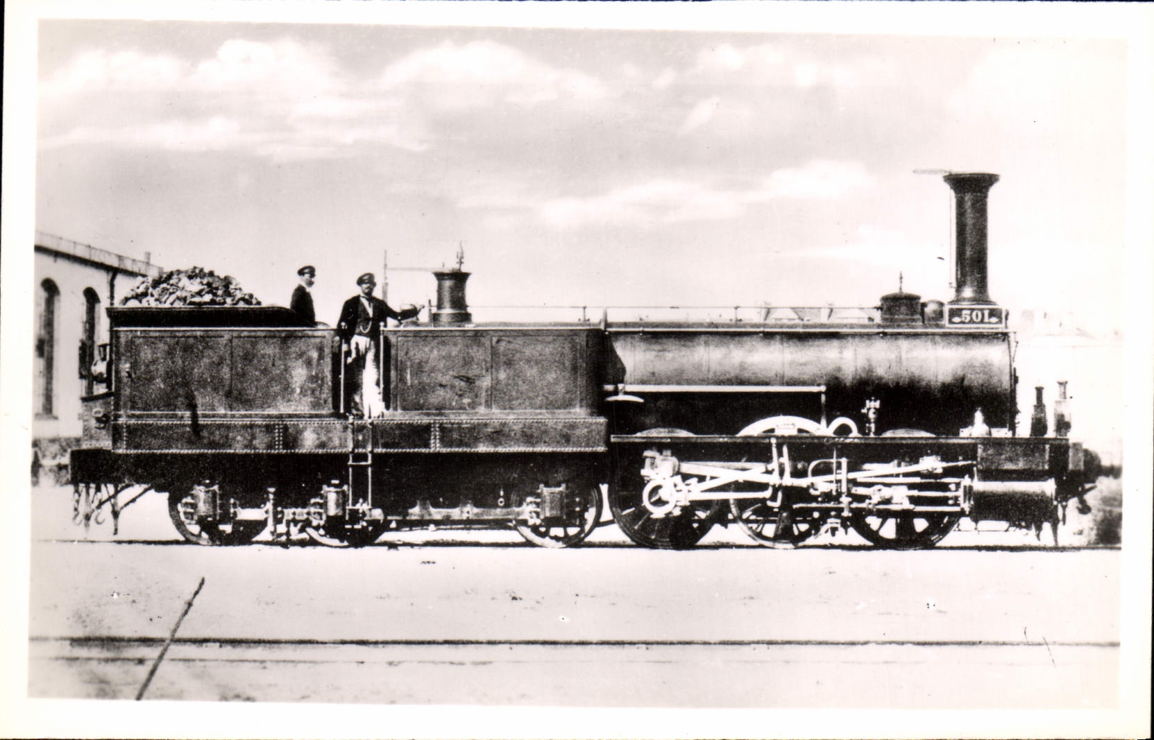 CPM Train Locomotive 501 Systeme Engerth de la Cie PLM Schneider