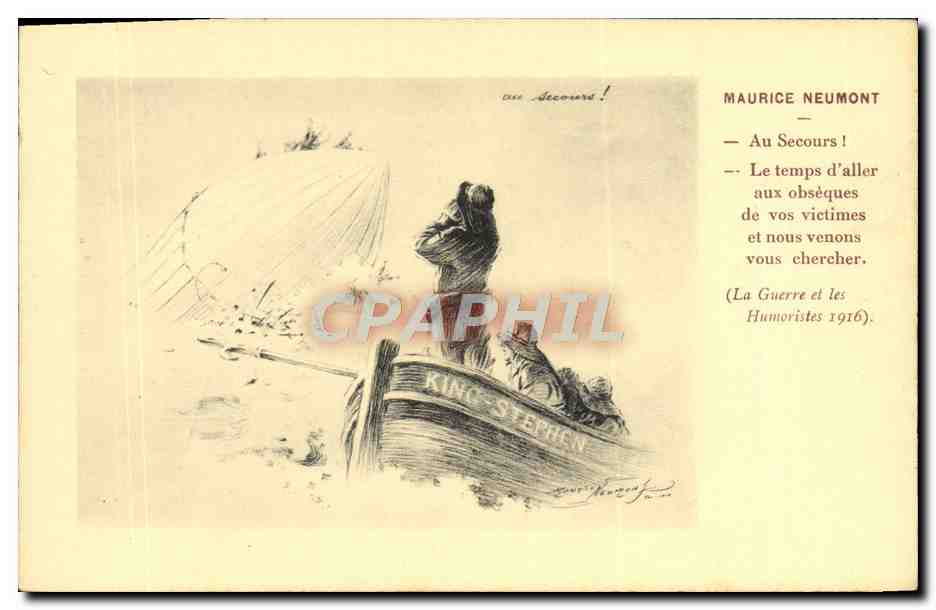 CPA Bateau Maurice Neumont Sauvetage