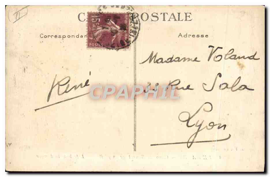 CPA Bateau Le Havre Canot de sauvetage en peril — Rückseite
