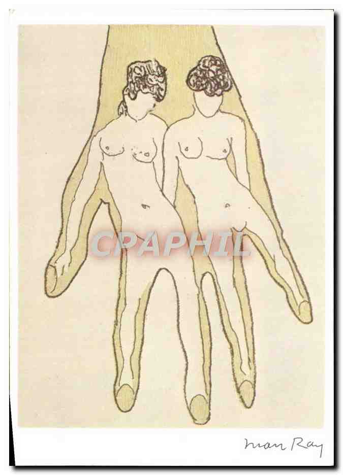 CPM Nu erotique Illustrateur Man Ray