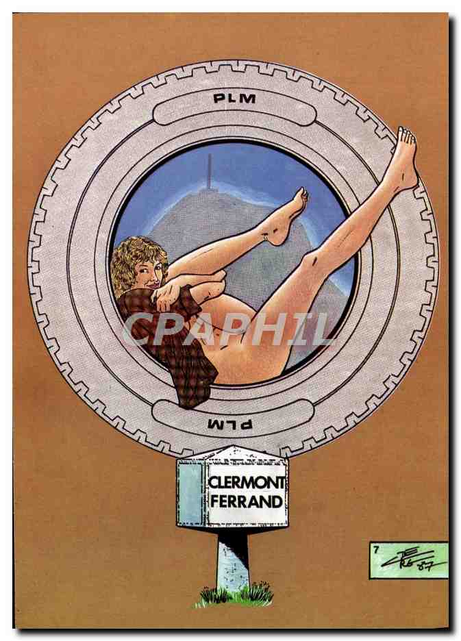 CPM Nu erotique Illustrateur Charles Berg PLM Clermont Ferrand 
