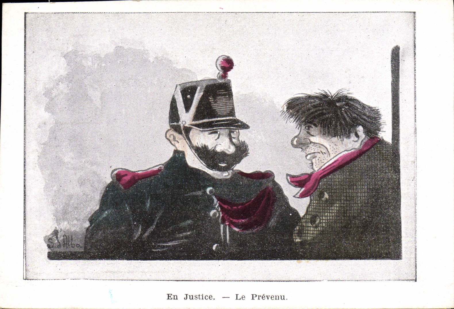 En Justice — Le Prévenu — S. Albo
