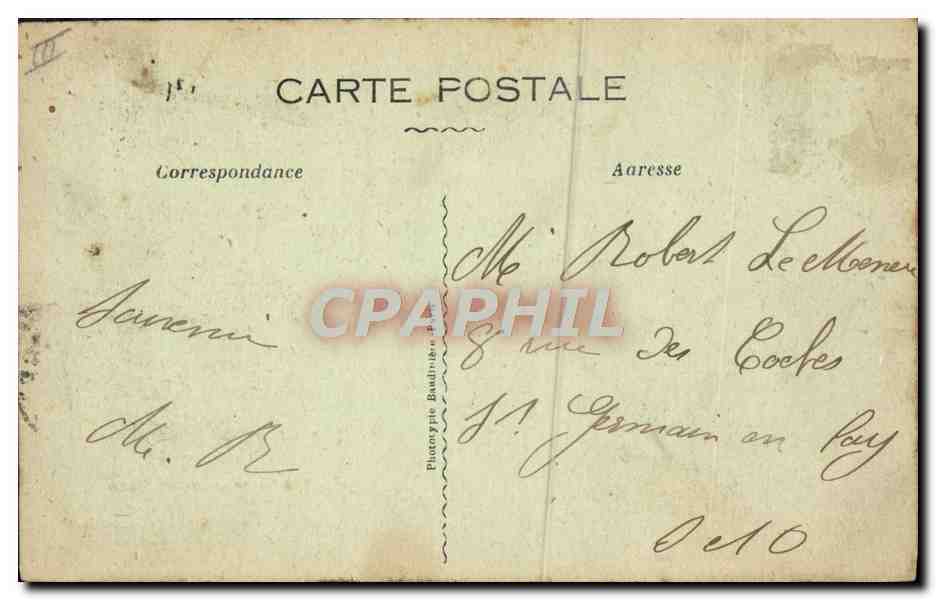 CPA Police Policier A travers le Morvan Le conscrit de Bona — Verso