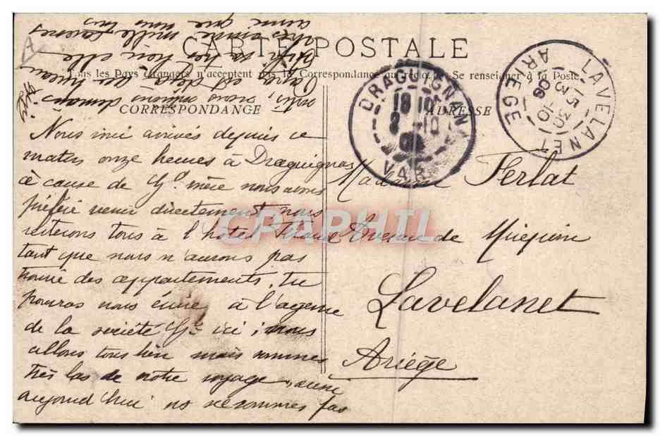 Draguignan - La Gendarmerie — Phototypie E. Labour, Marseille, n°3320 — Verso