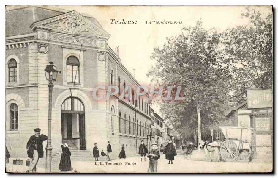 Toulouse La Gendarmerie — Gendarmerie Nationale — L. L. Toulouse No. 20