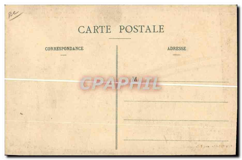 Funérailles Nationales des Victimes du Pluviose, Calais — Ouverture du Cortège par un peloton de Gendarmes et un escadron de Dragons — Edit. Pollet-Legrand, Lille — Verso