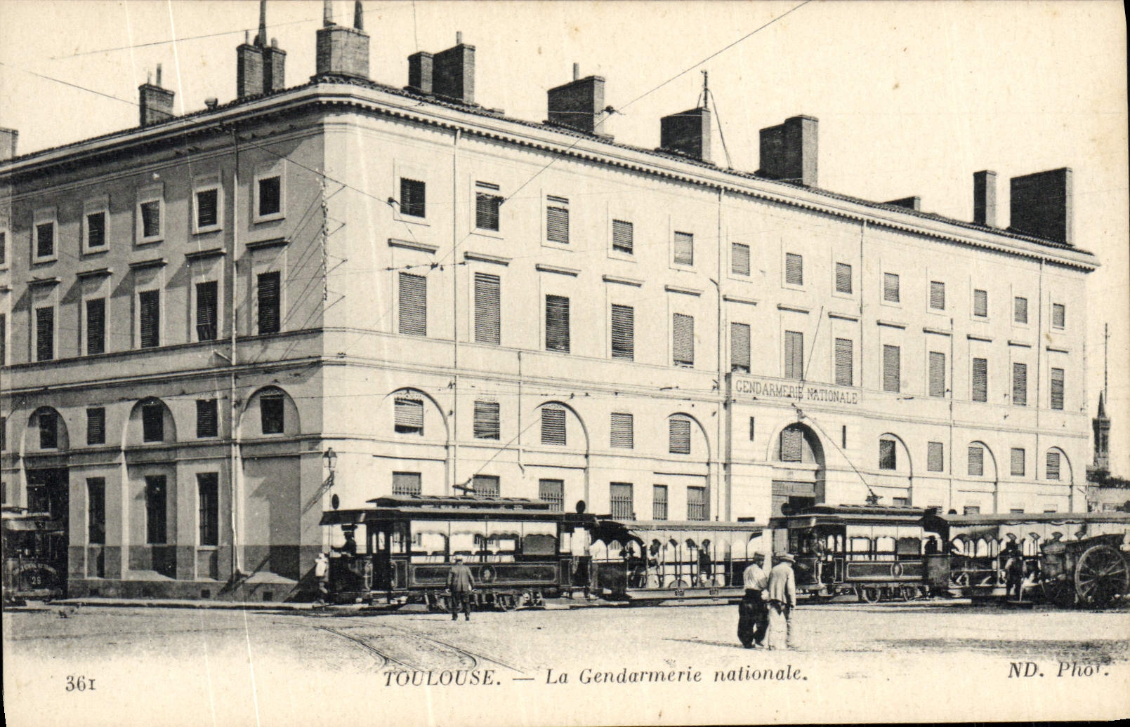 CPA Police Policier Toulouse La gendarmerie nationale Tramway