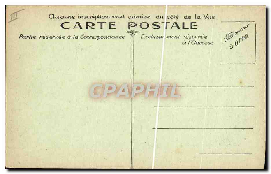 CPA Police Policier A travers le Morvan Le conscrit de Bona  — Verso