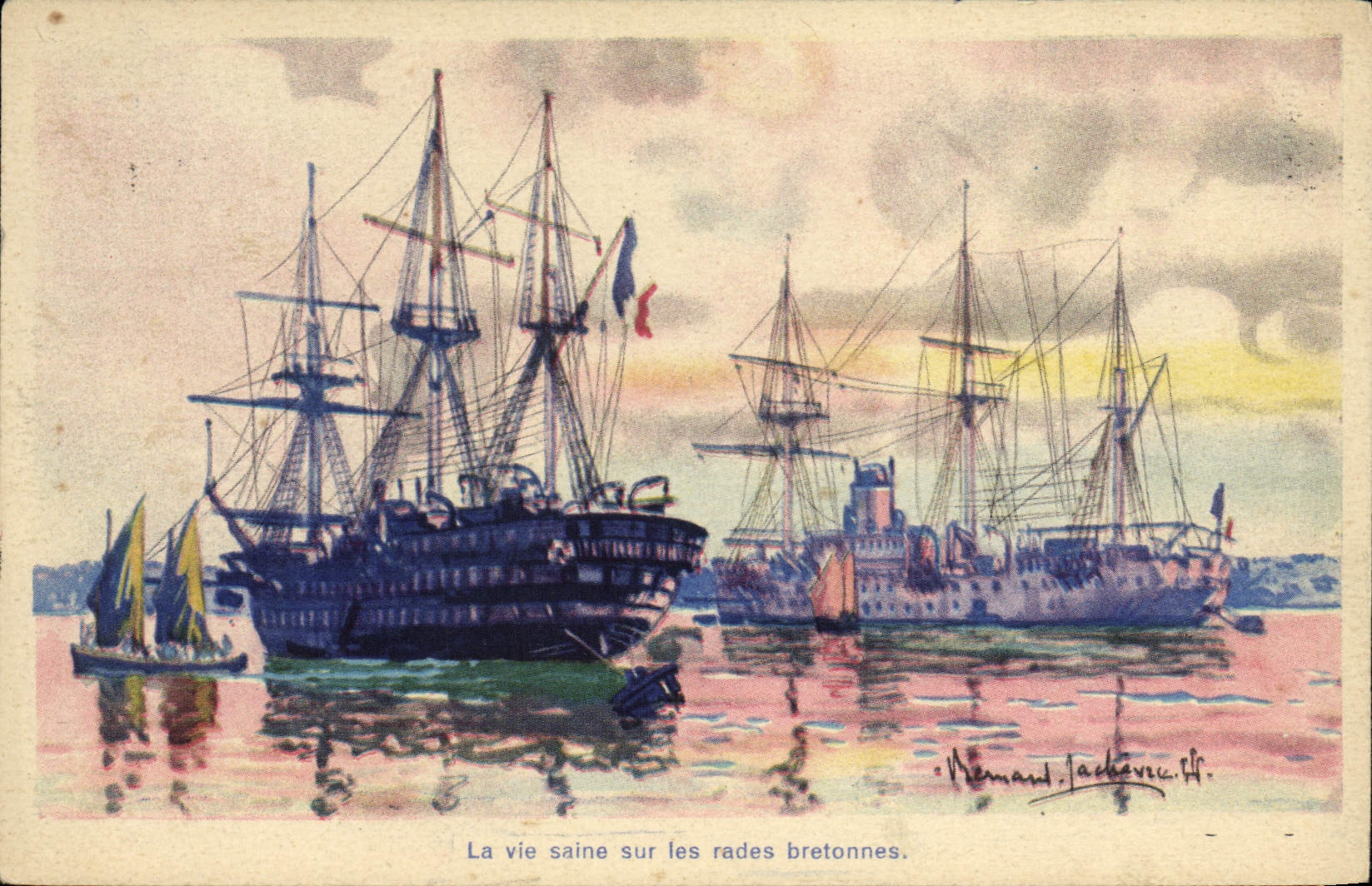 CPA Bateau l'ecole des apprentis marins a Brest 