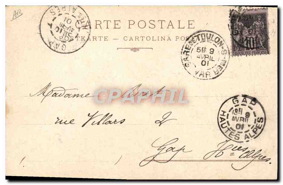 CPA Bateau R Marina Italiana Saint Bon  — Verso