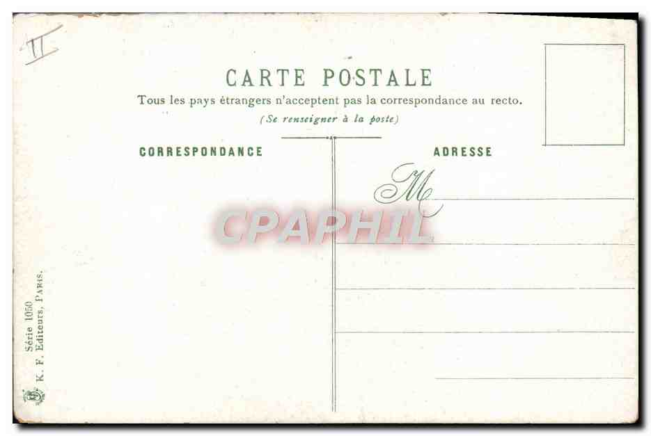 CPA Bateau Suffren Cuirasse d'escadre  — Verso