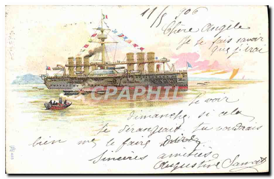 CPA Bateau 
