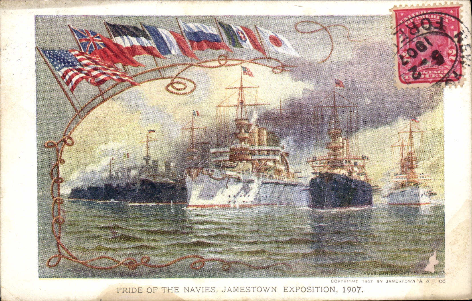 Pride of the Navies — Jamestown Exposition, 1907 — American Colortype Co.