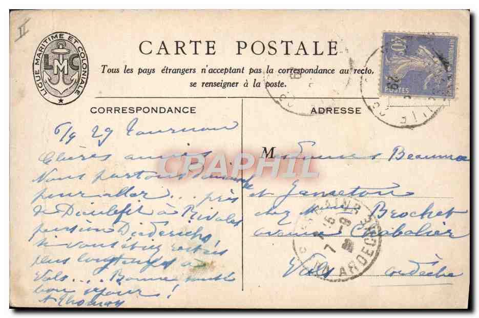 CPA Bateau Nos nouveaux croiseurs type Duguay Trouin — Verso