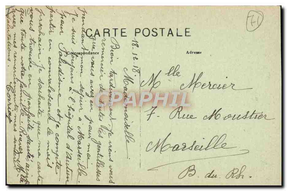 CPA Autun Le Theatre  — Verso