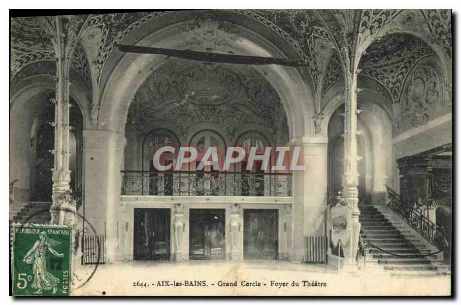 CPA Aix les Bains Grand cercle Foyer du Theatre 