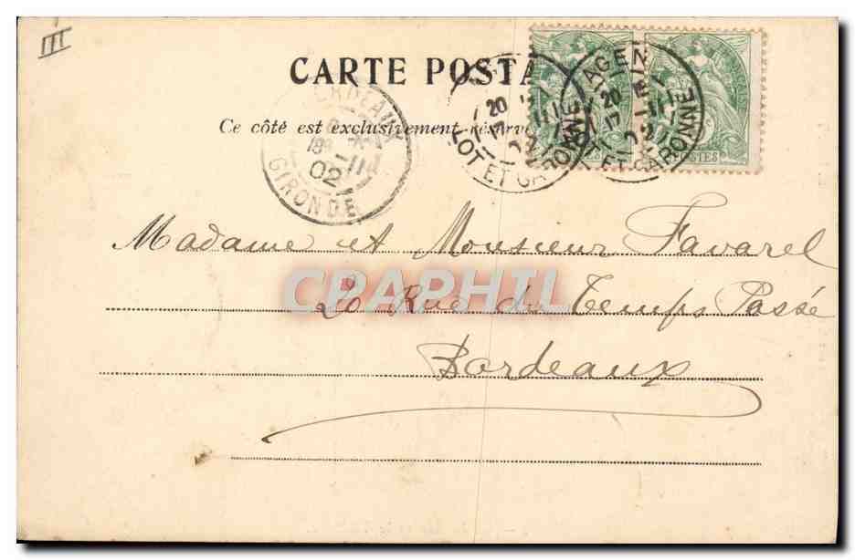 CPA Agen Le musee et le Theatre  — Rückseite