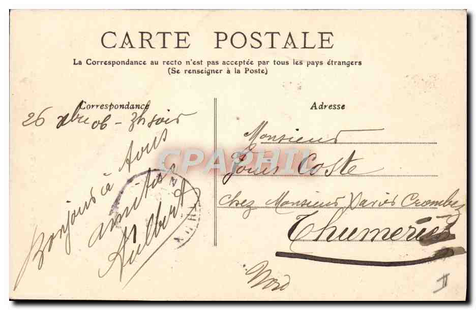 CPA Theatre municipal Arras — Verso