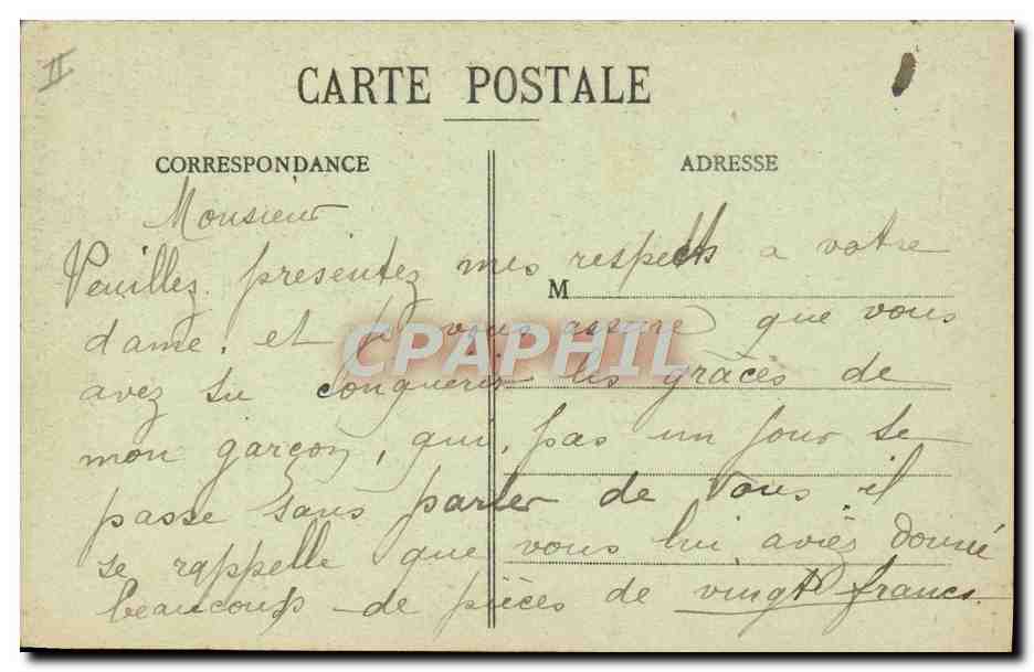 CPA Theatre Bourges — Verso