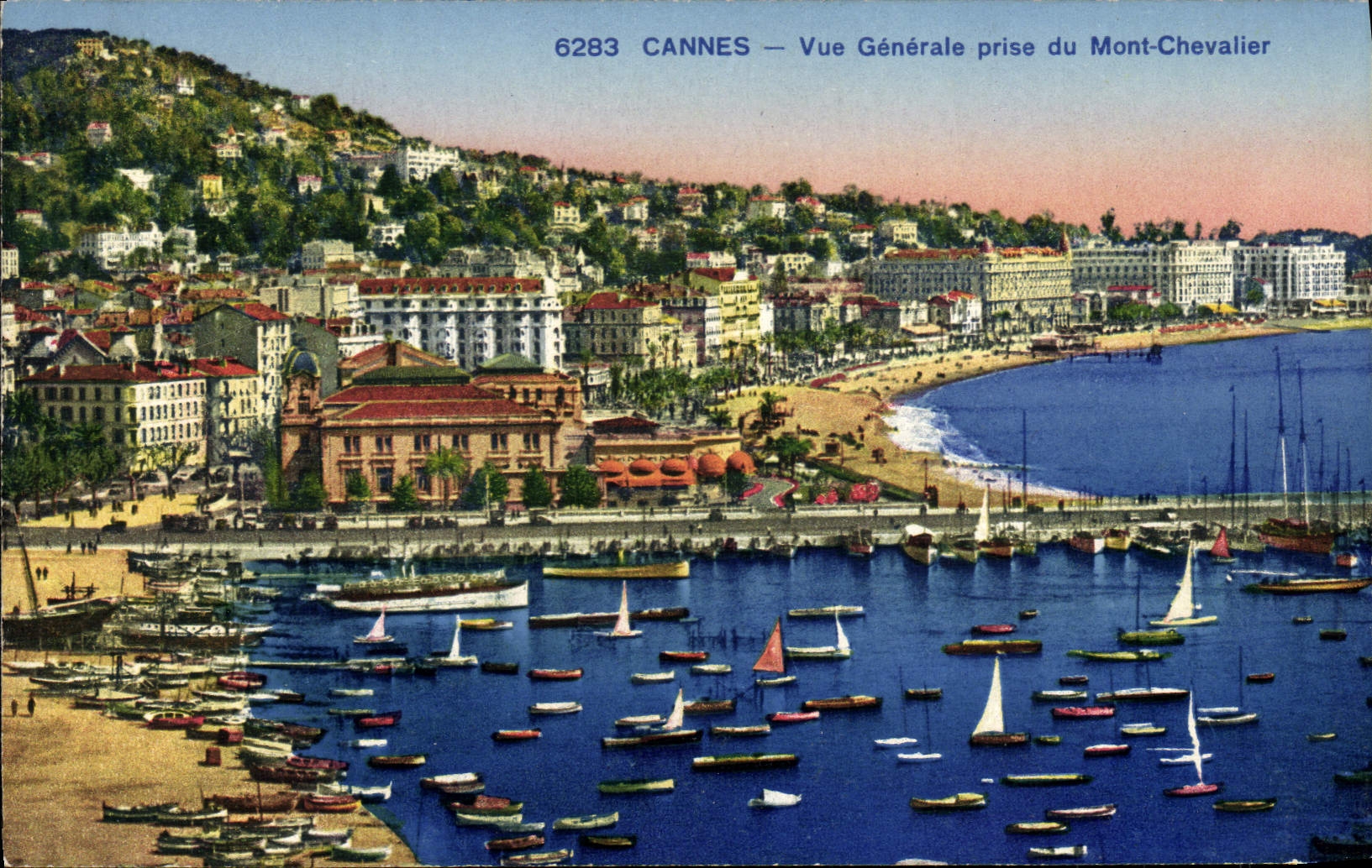 CPA Cannes Vue Generale Prise du Mont Chevalier