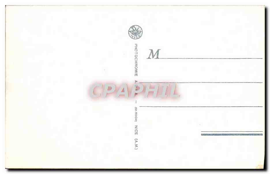 CPA Cannes Vue Generale Prise du Mont Chevalier — Verso