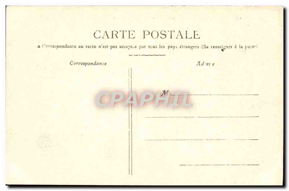 CPA Nancy Hemicycle des Dieux de la Carriere pres le palais du Gouvernement — Verso