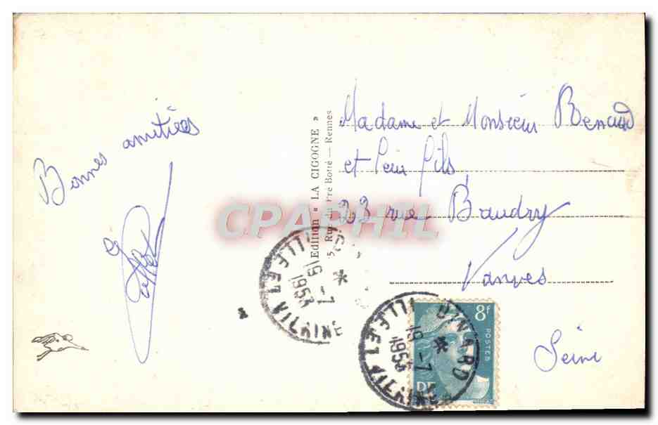 Dinard — Pointe du moulinet — Édition La Cigogne, n°711 — Reverso
