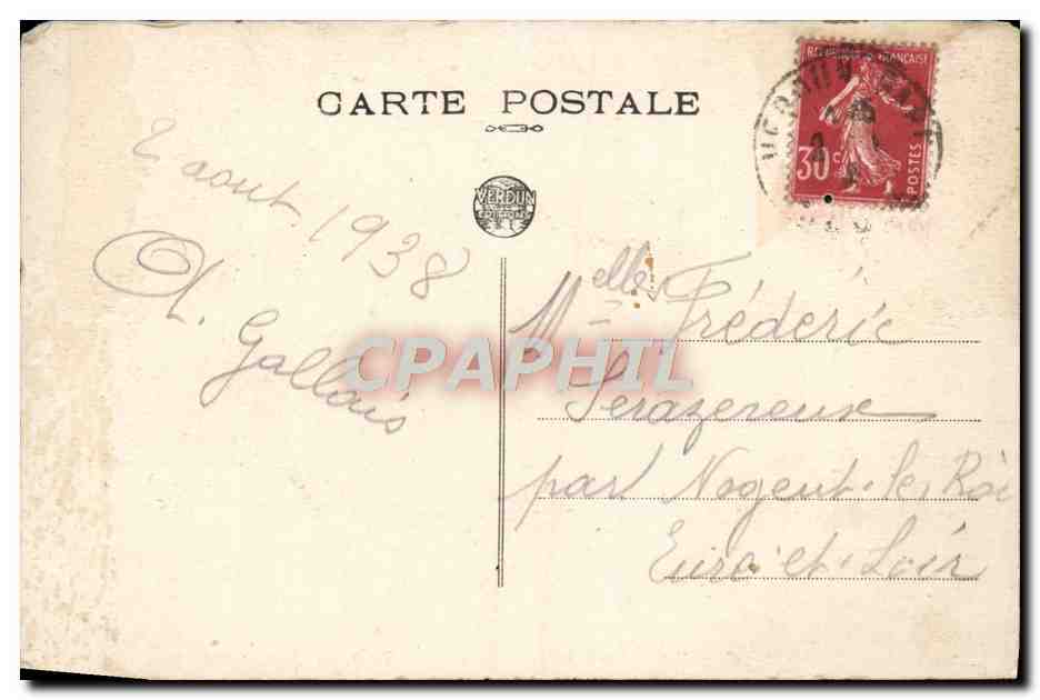 Verdun — Military Cemetery of Faubourg-Pavé — Tomb of the 7 Unknown Soldiers — CPAPHIL 369 — Back