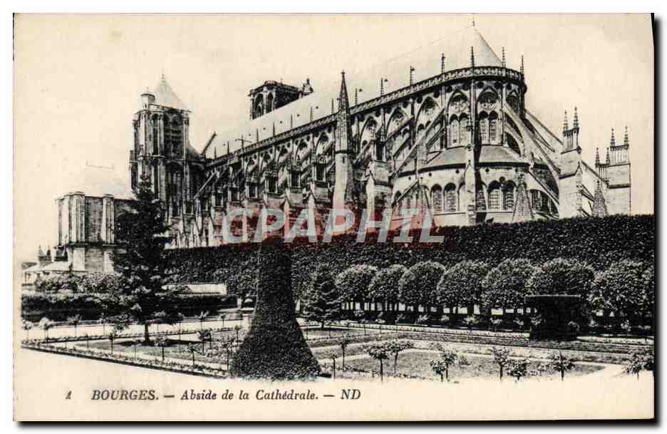 CPA Bourges Abside de la Cathedrale