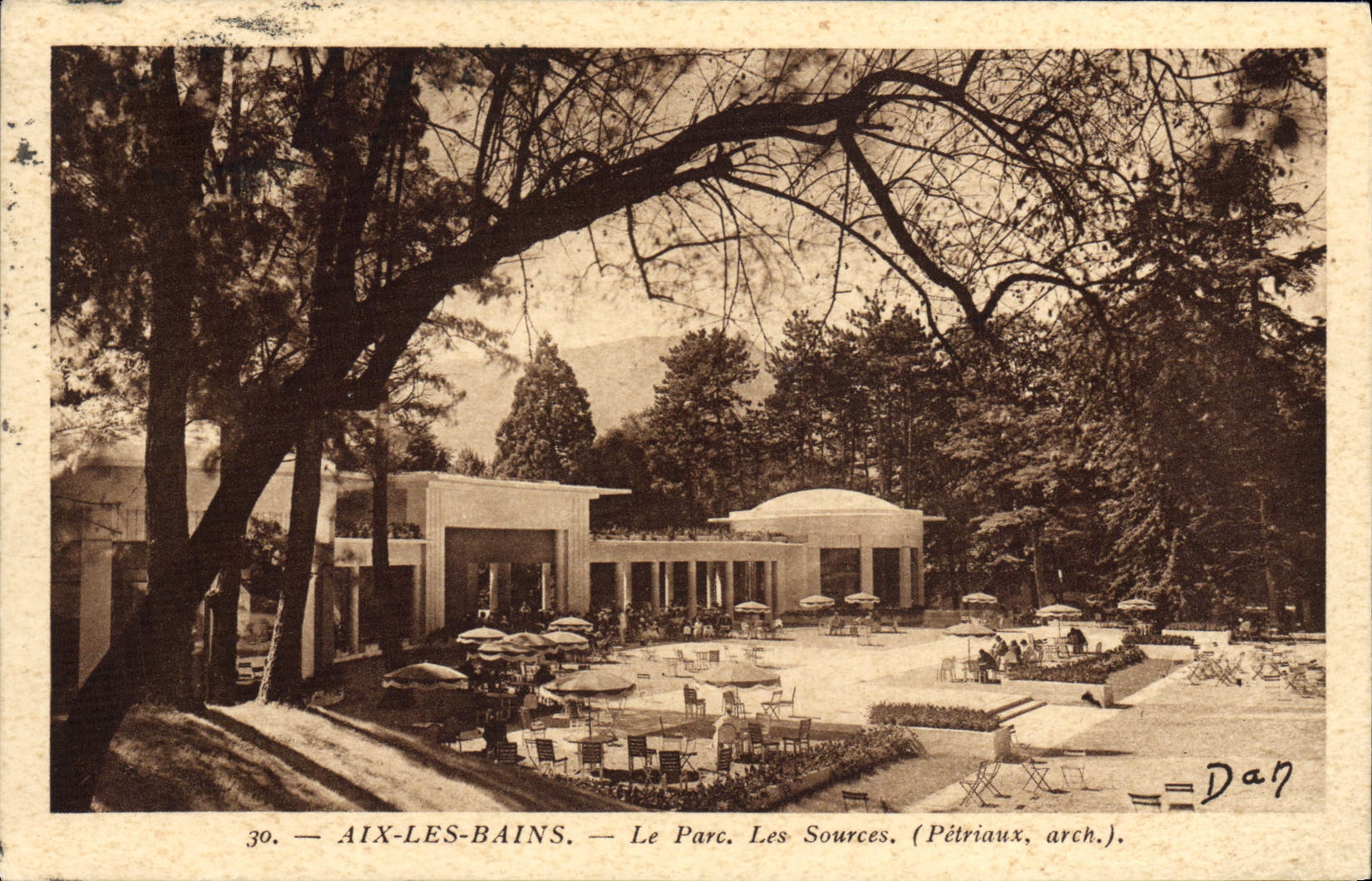 CPA Aix Les Bains Le Parc Les Sources