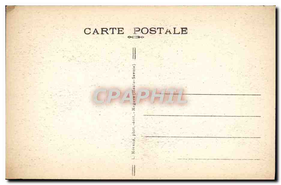 CPA Chamonix Mont Blanc Grande Charmoz — Verso