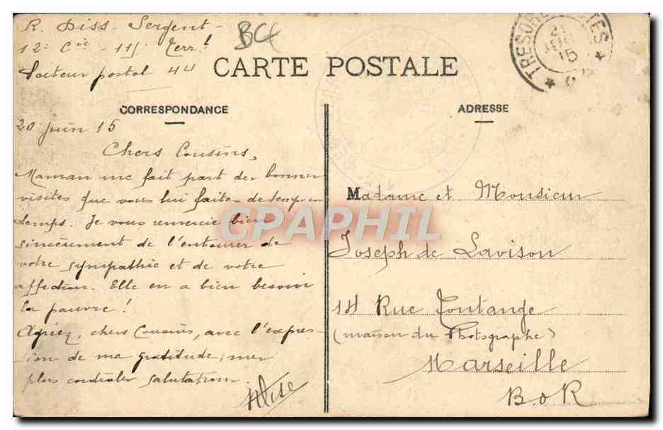 CPA Douane Douanes Nos Douaniers a la frontiere Une embuscade  — Rückseite