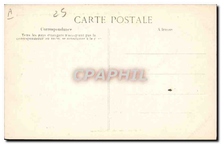 CPA Douane Douanes Douanier Col des Roches La vierge et le bureau des Douanes — Rückseite