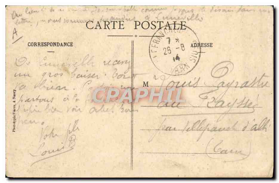 CPA Douane Douanes Douanier France Allemagne  — Rückseite