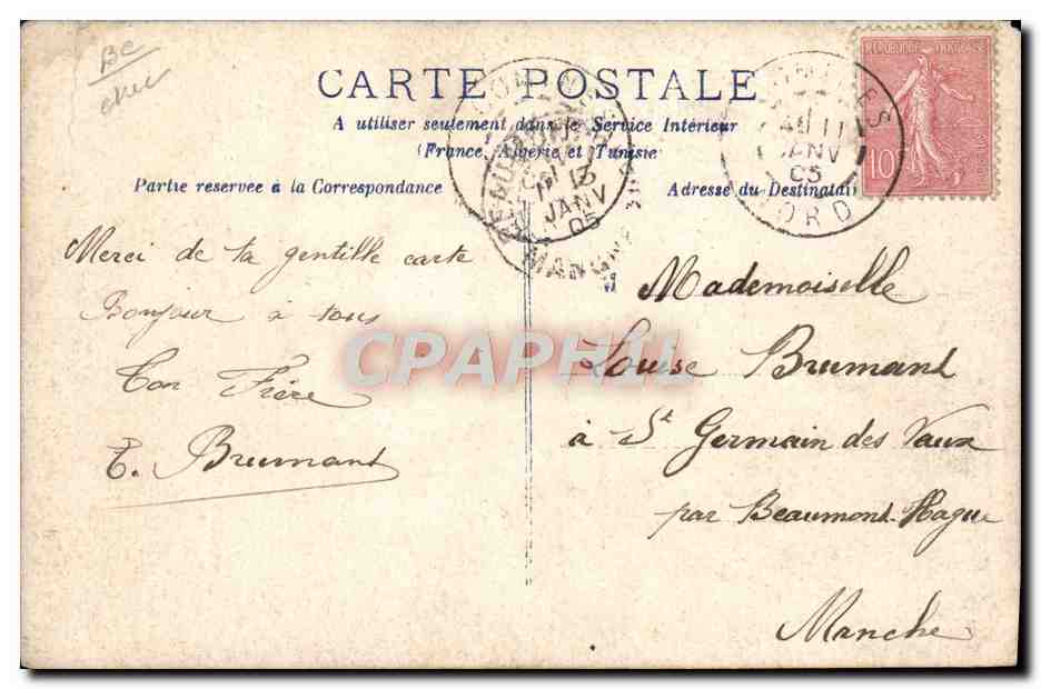 CPA Douane Douanes Douanier Une visite de douanes Chien  — Rückseite