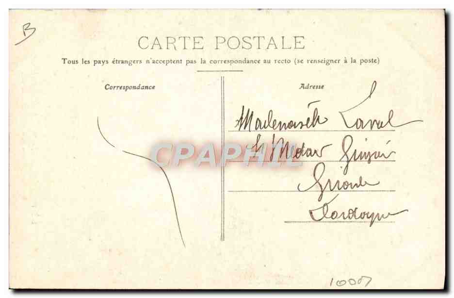 CPA Douane Douanes Douanier Vosges meridionales Ballon d'Alsace Les douaniers en embuscade pour la nuit Chien  — Rückseite