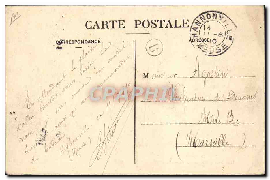 CPA Douane Douanes Nos Douaniers Une arrestation de contrebandiers  — Rückseite