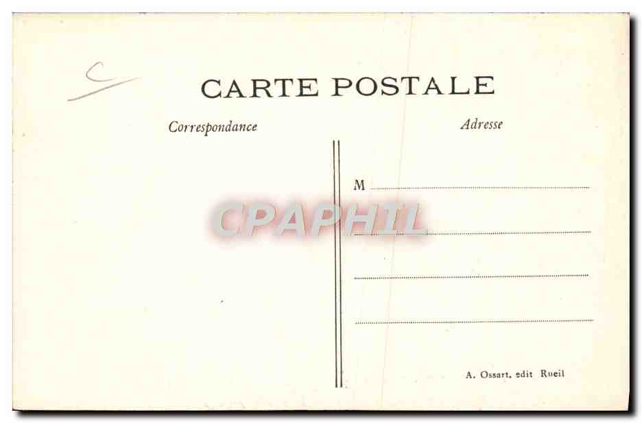 CPA Sapeurs Pompiers Nanterre Salut au drapeau  — Back